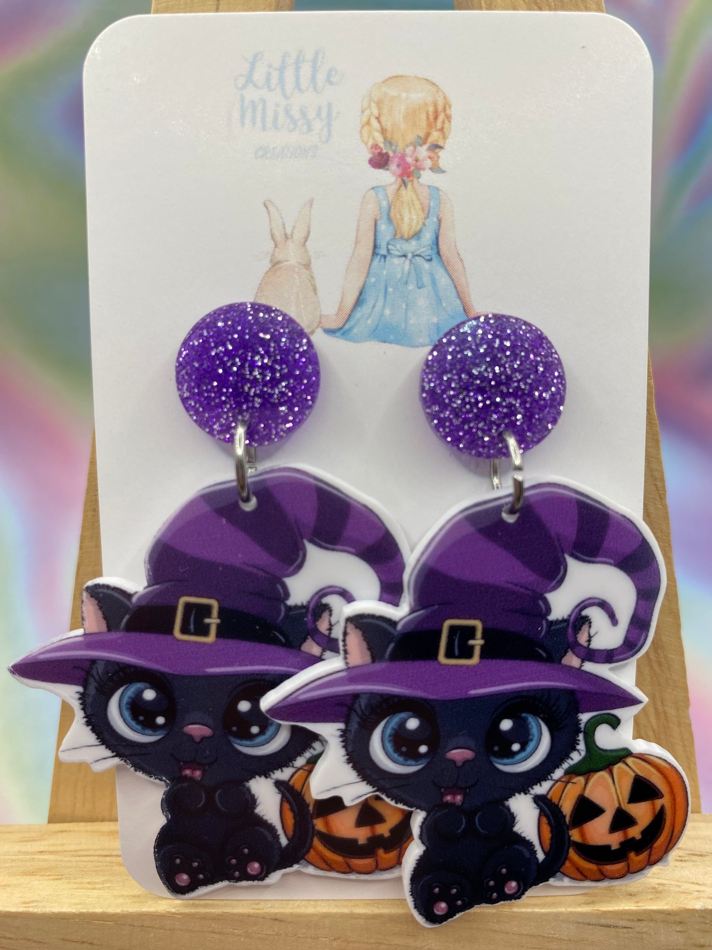 Kitty Halloween Dangles