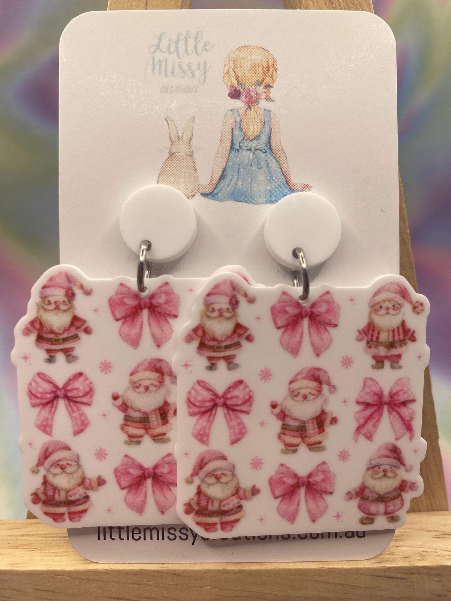 Santa and Bow Dangles