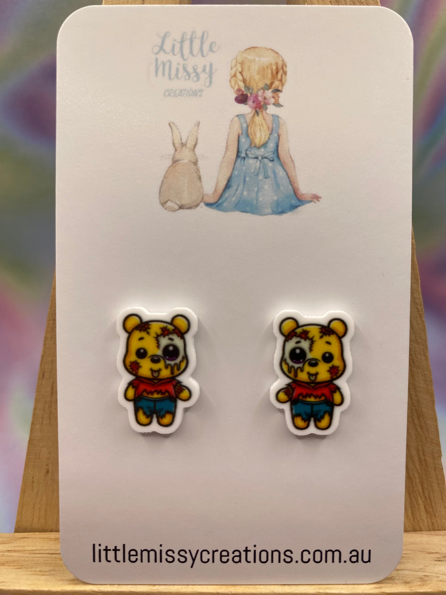 Five Nights at Freddy's Pooh Bear Studs