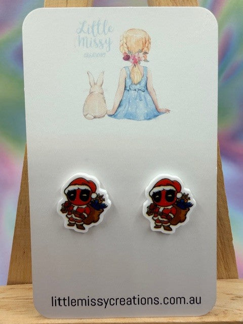 Deadpool XMAS Studs