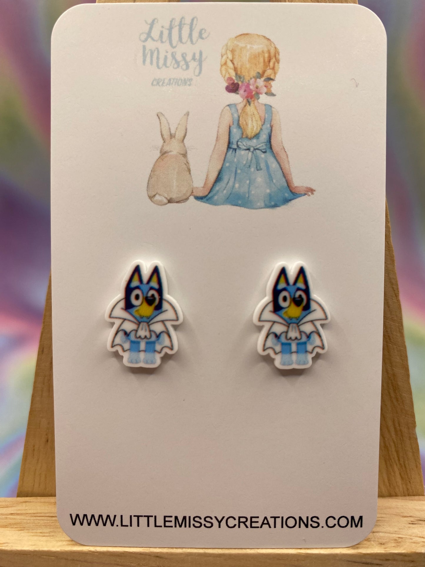 Vampire Blue Dog Studs