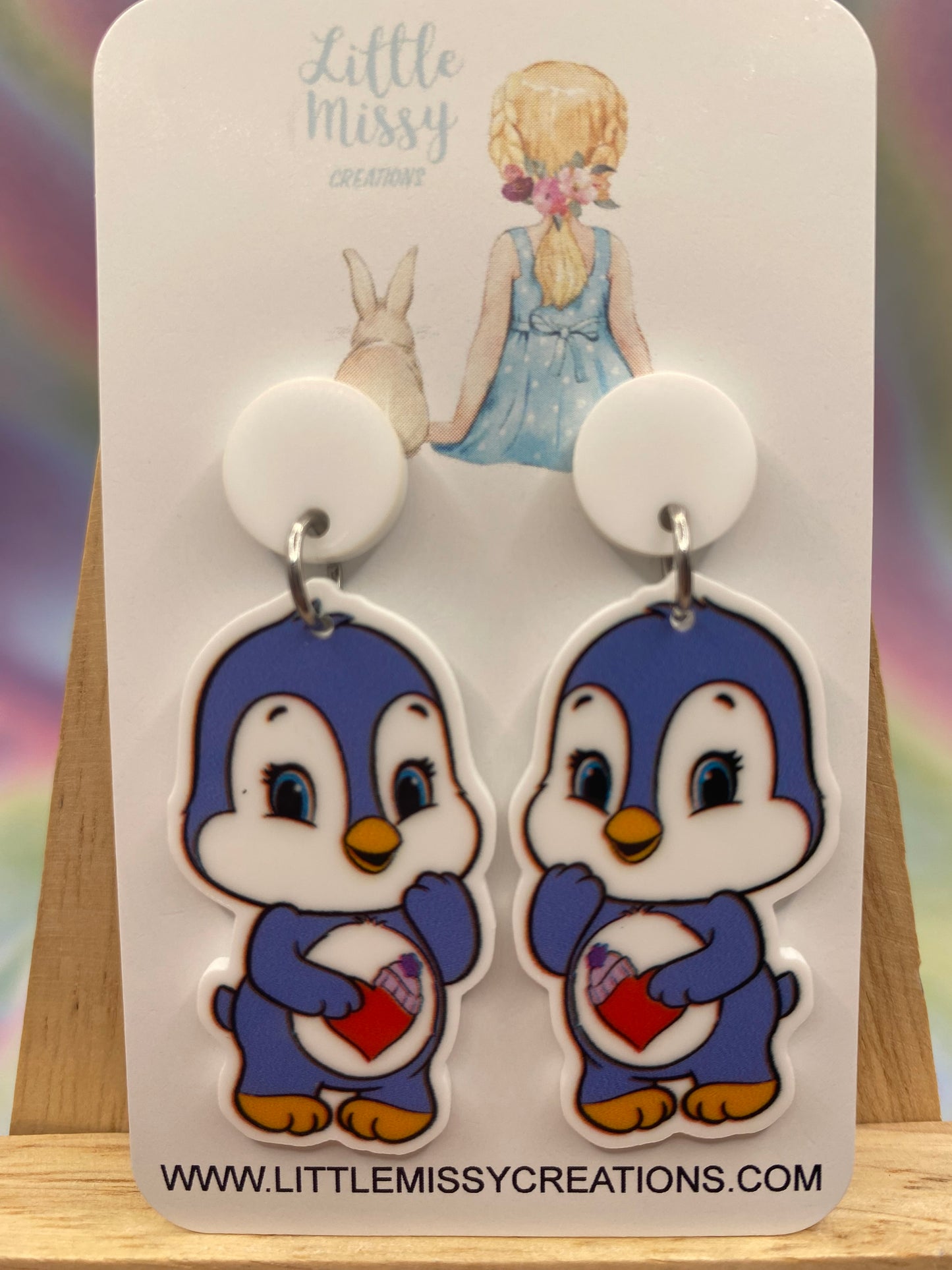 Love Penguin Dangles