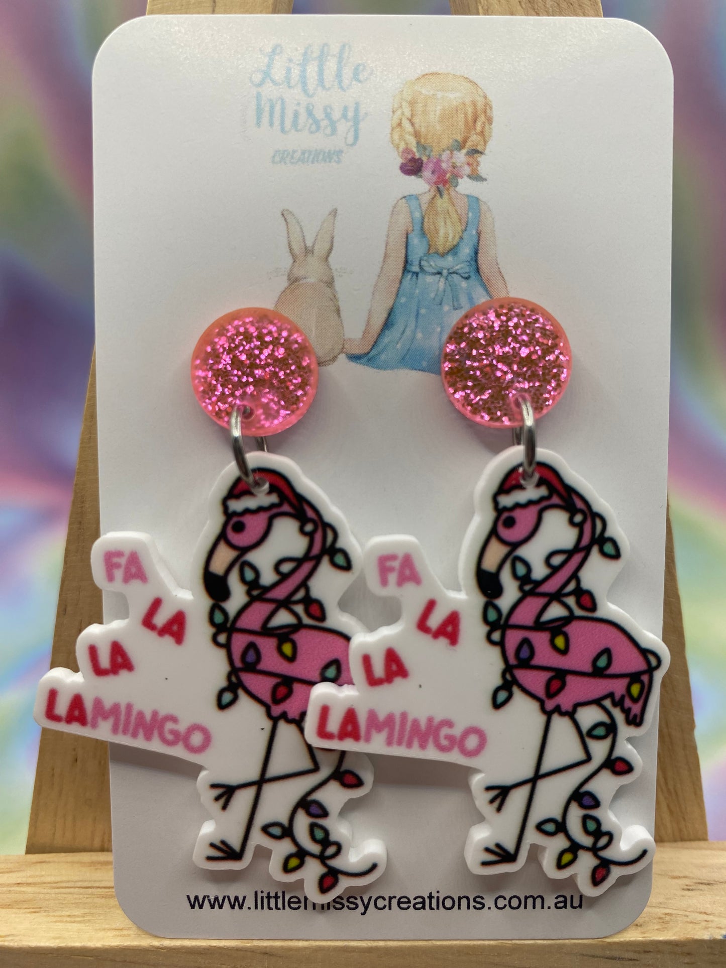 FA LA LA LAMINGO Dangles