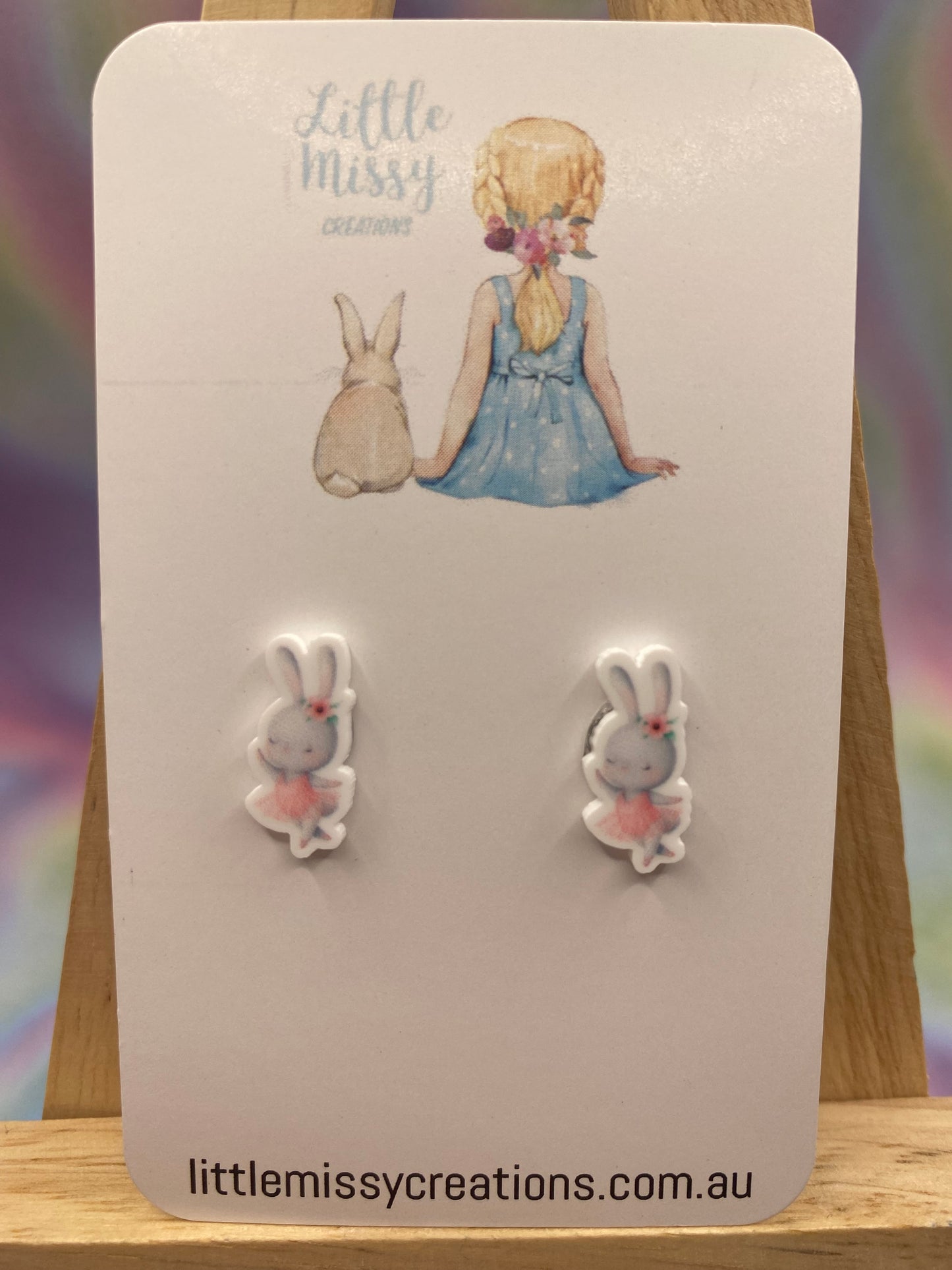 Ballet Bunny Studs