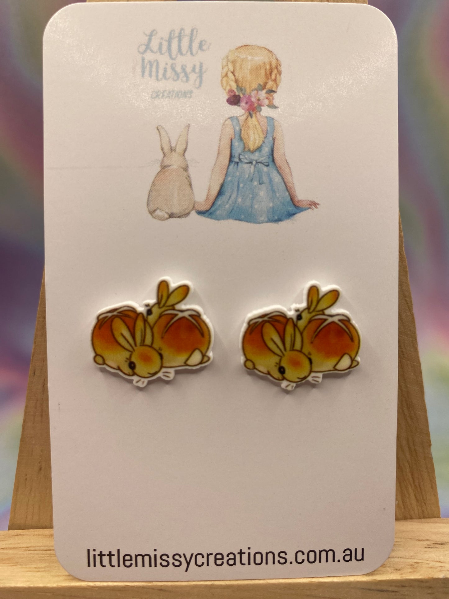 Hot Cross Bunnies Studs