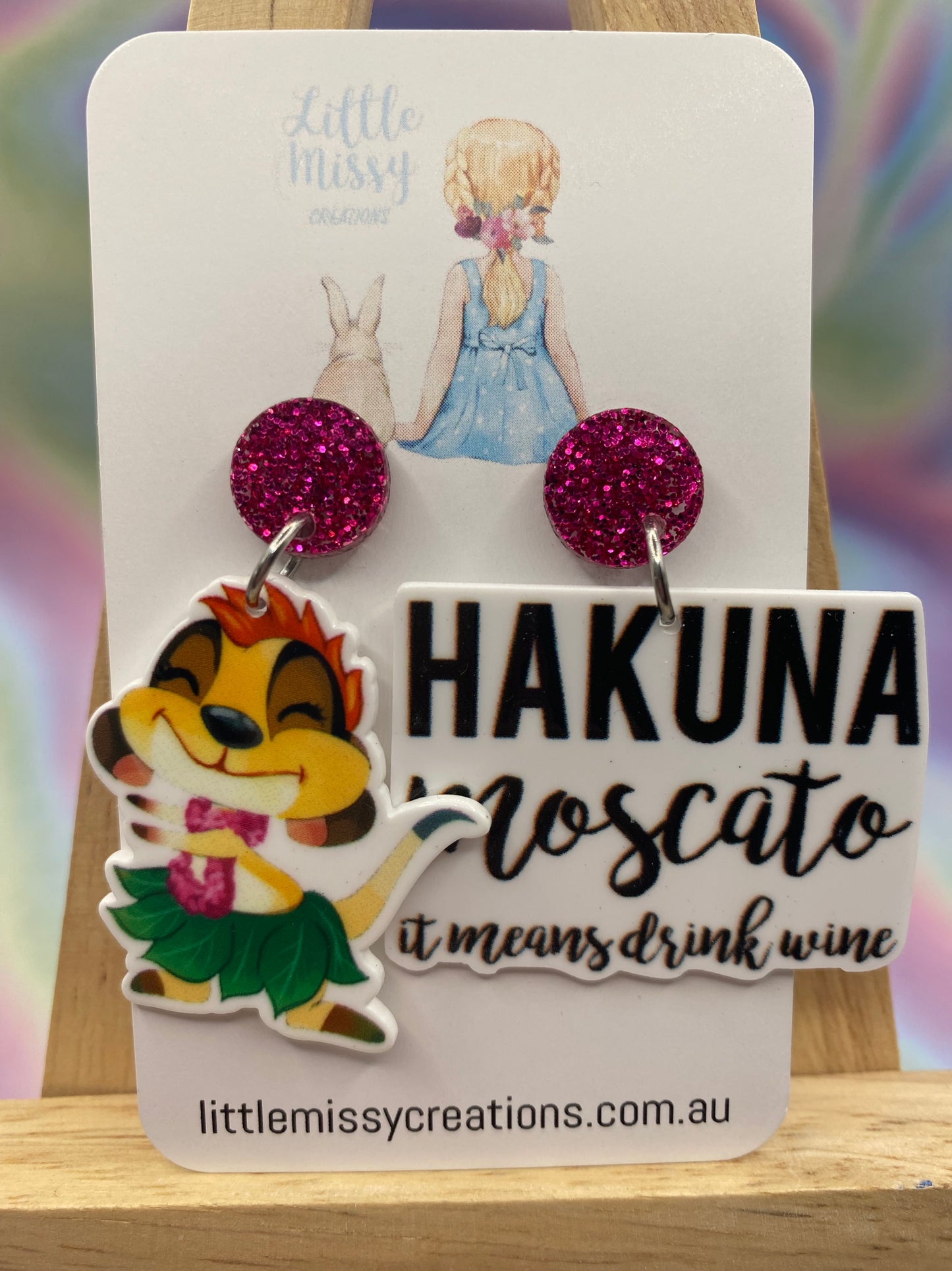 Pink Hakuna Moscato Dangles