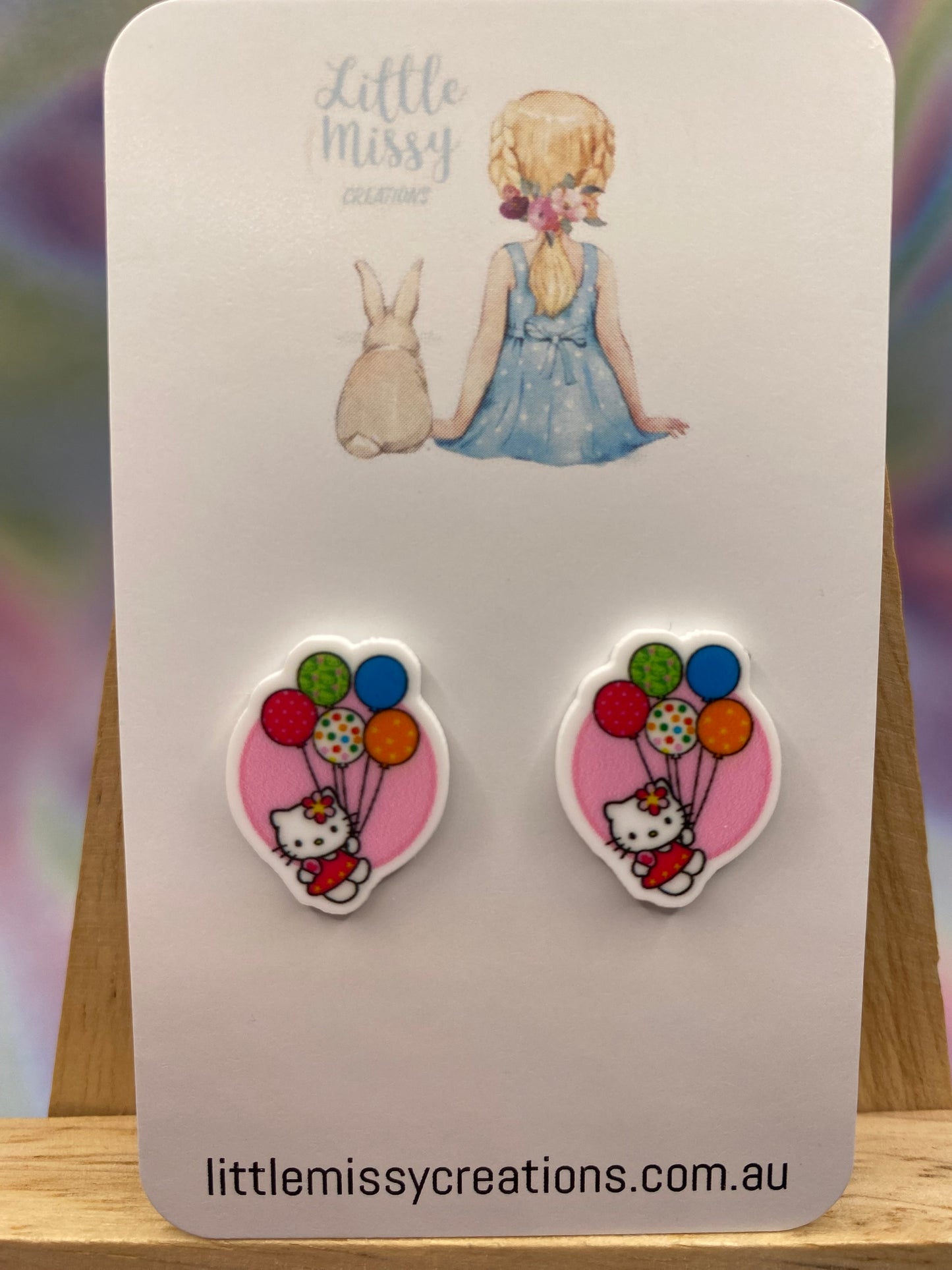 Kitty Balloons Studs