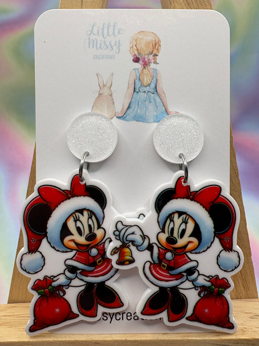 Christmas Minnie Dangles