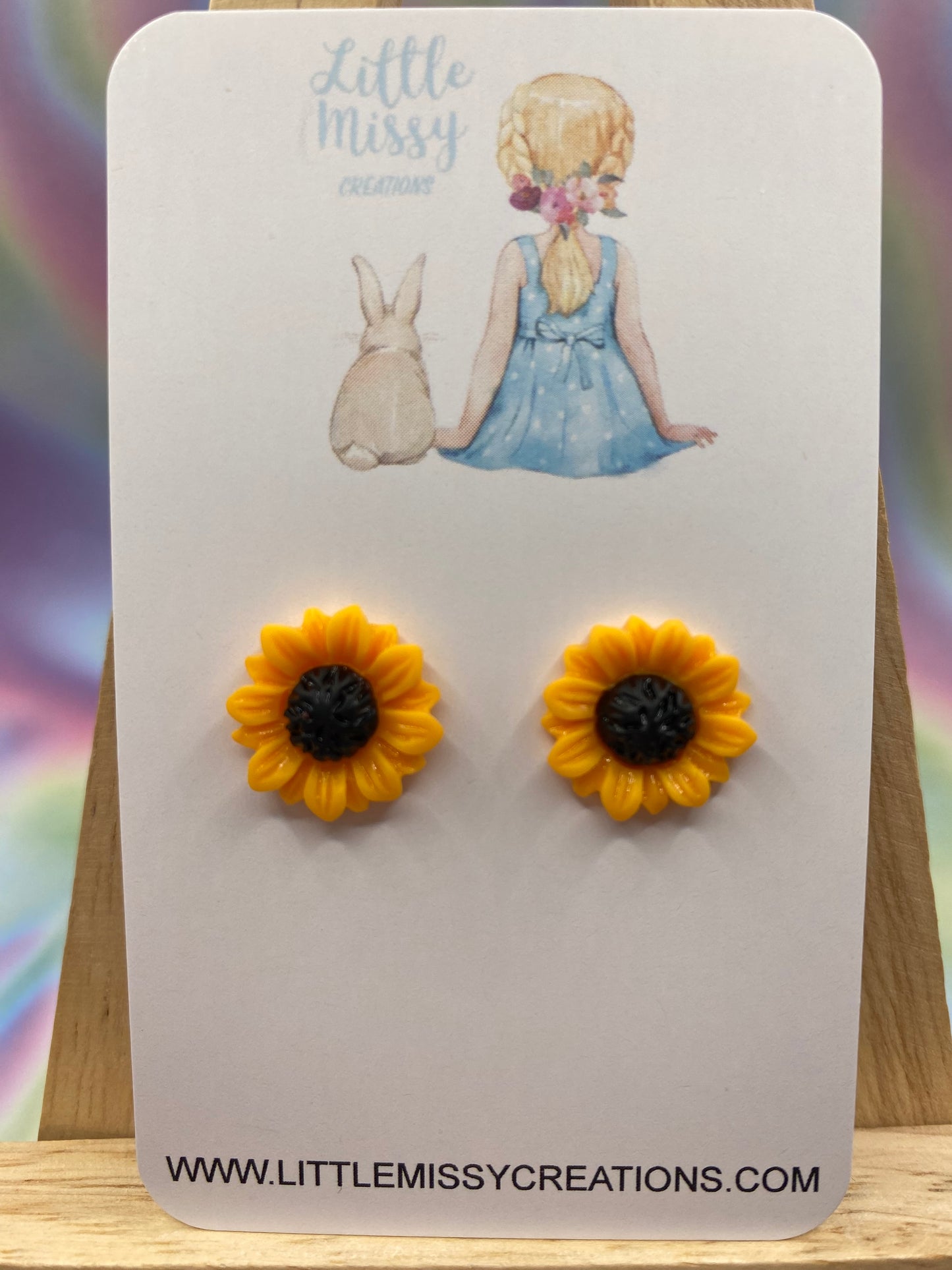 Sunflower 15mm Studs