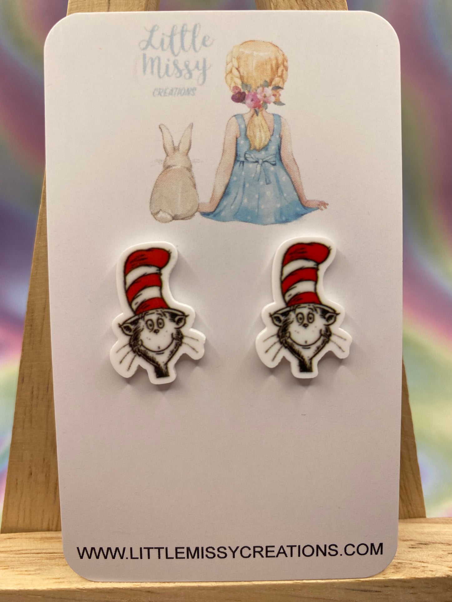 Cat in The Hat Studs