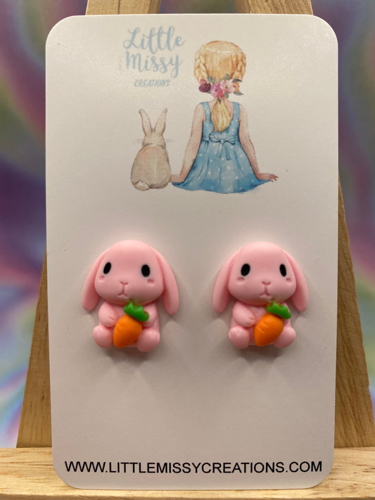 Bunny Carrot Studs