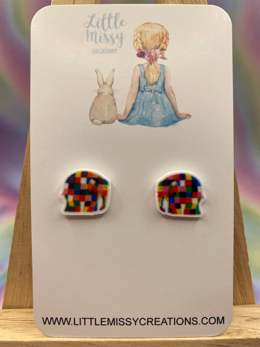 Elmer the Elephant Studs