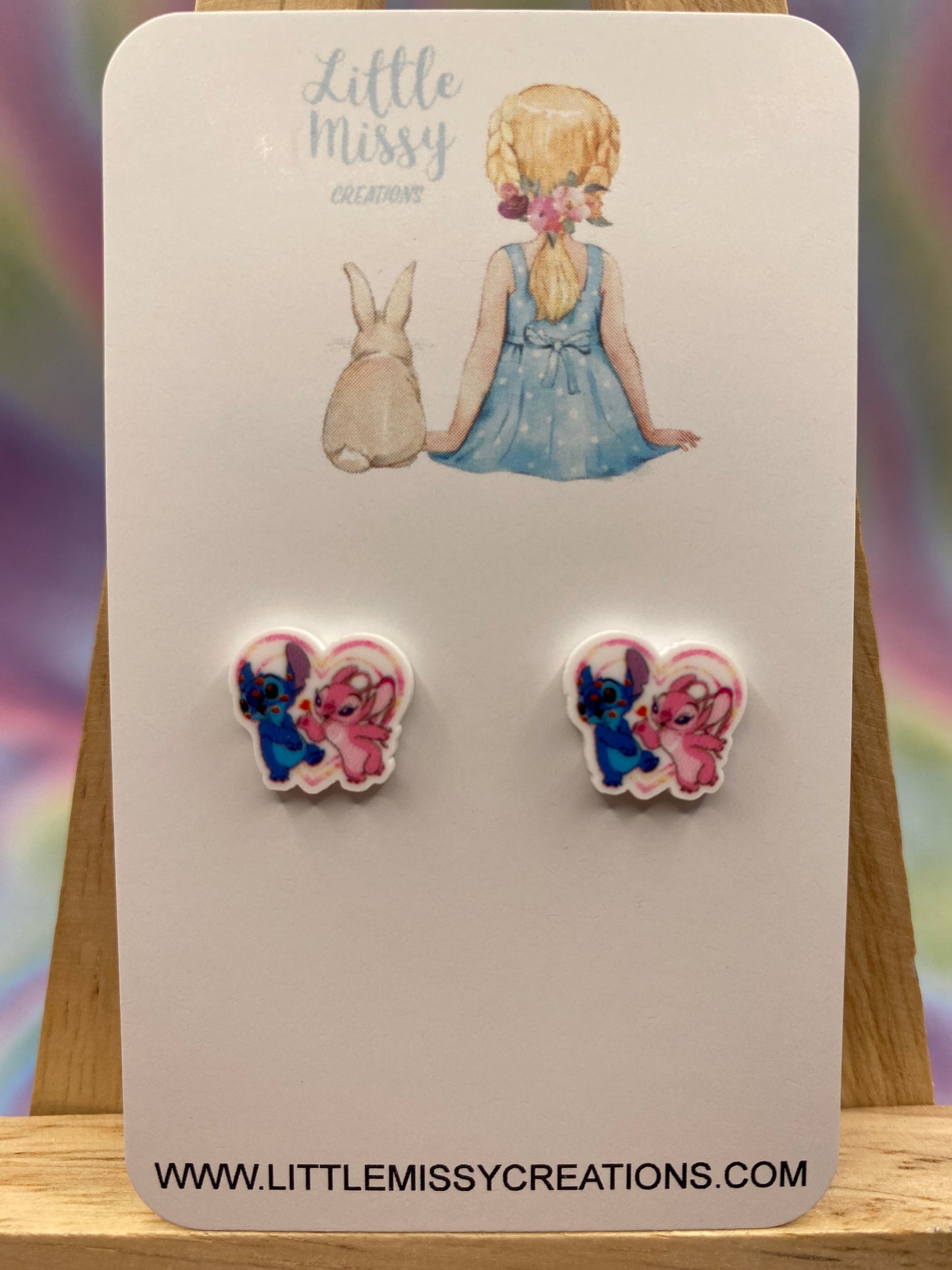 Angel and Stitch Studs