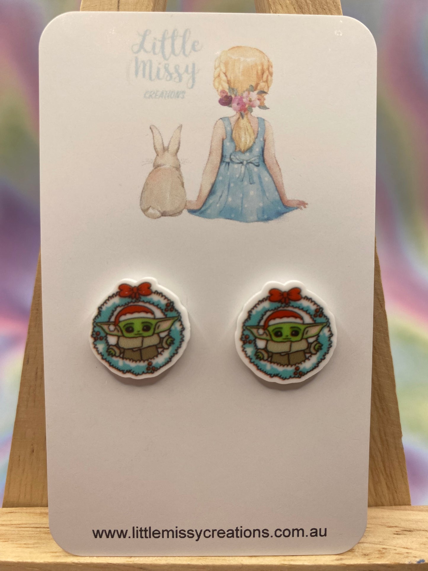 Christmas Grogu Studs