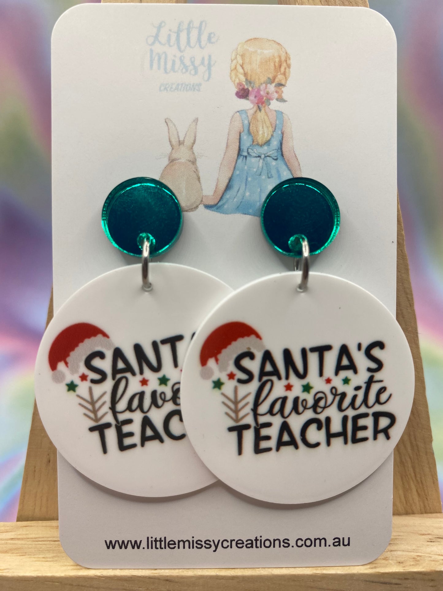 Santas Favourite Teacher Dangles