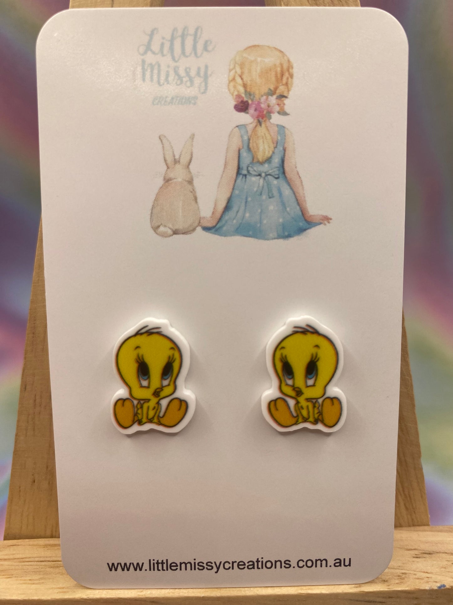 Tweety Bird Studs