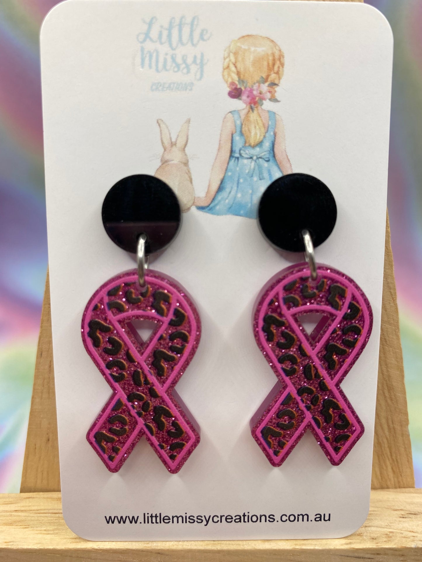 Breast Cancer Ribbon! Dangles