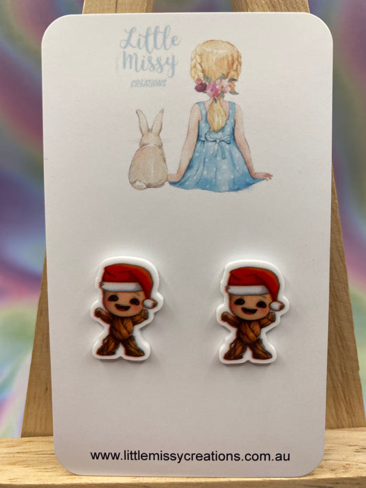 Christmas Groot Studs