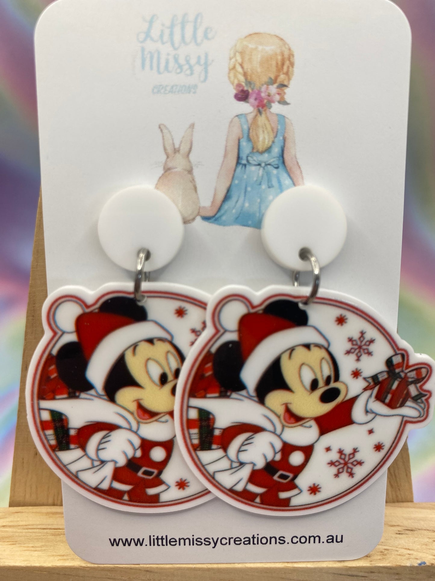 Santa Mouse Dangles