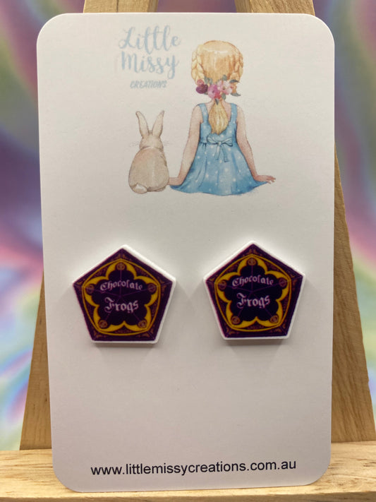 Chocolate Frogs Studs