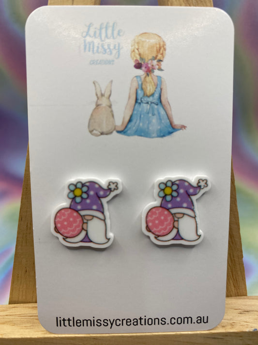 Easter Gnome Studs
