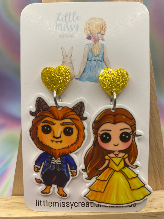 Beauty and the Beast Dangles