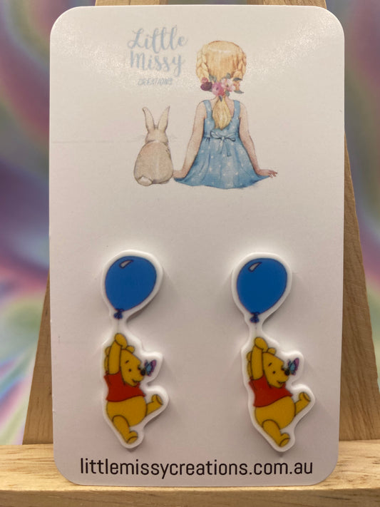 Pooh Balloon Studs