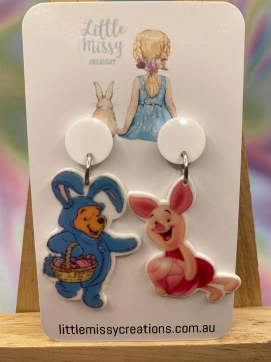 Pooh and Piglet Dangles