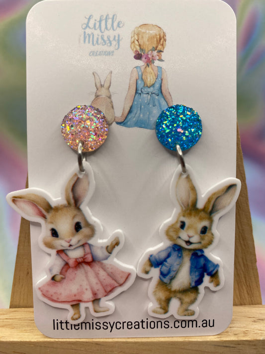 Multi coloured Bunnies! Dangles