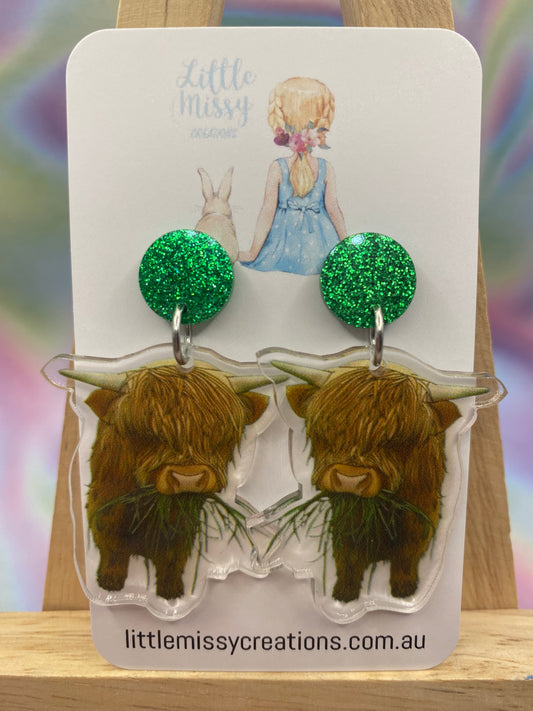 Highland Cow Dangles