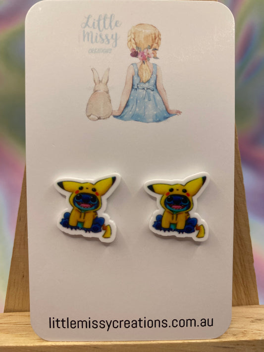 Pikachu Costume Stitch Studs