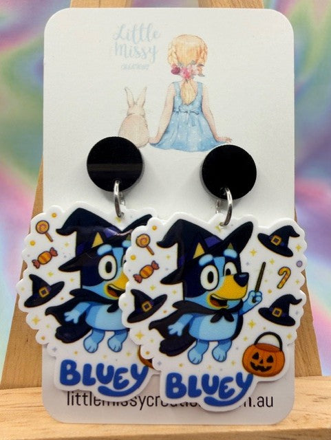 Bluey Halloween Dangles