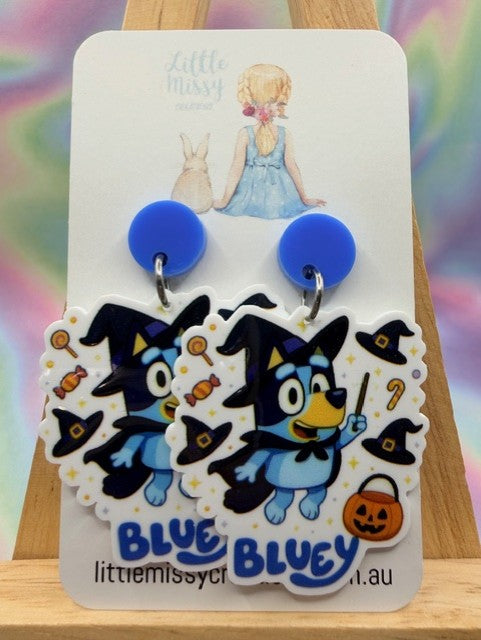 Bluey Halloween Dangles