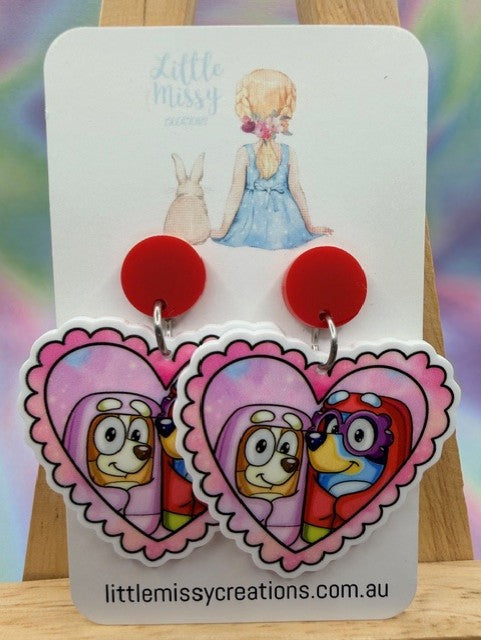 Red Top Grannies Dangles