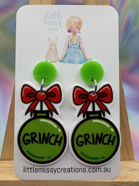 Grinch Dangles