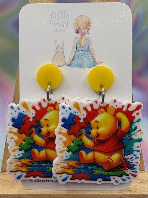 Pooh Puzzle Dangles