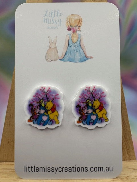 Pooh and Friends Studs