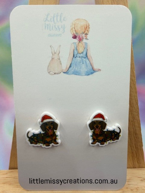Christmas Dachshund Studs