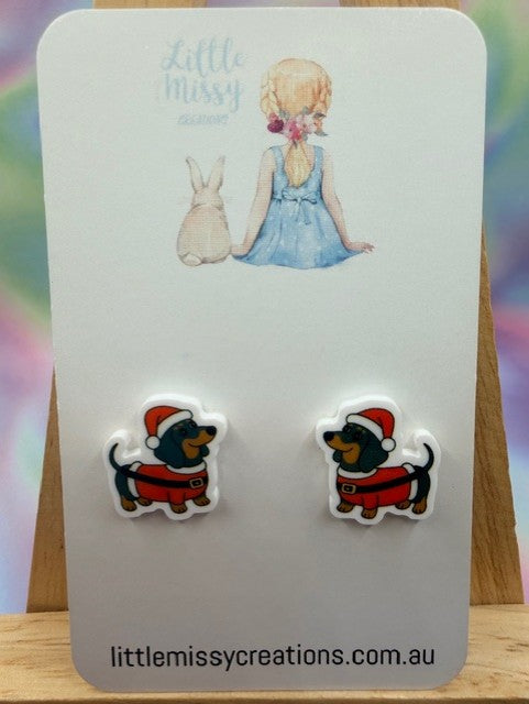 Christmas Dachshund Studs