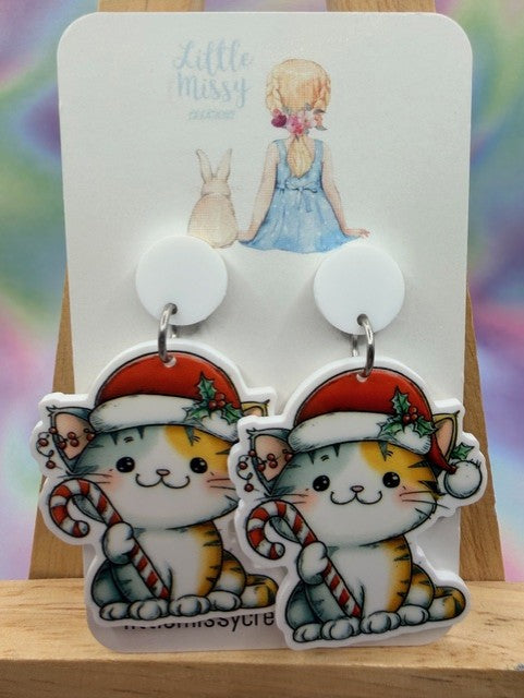 Christmas Kitty Dangles
