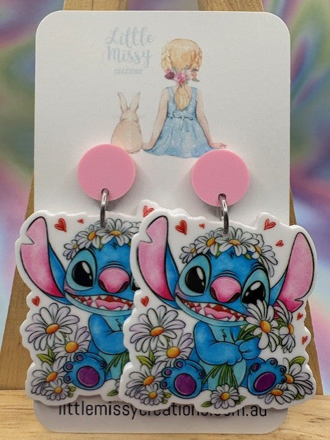 Flower Stitch Dangles