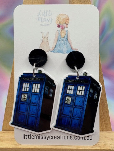 Tardis Doctor Who Dangles