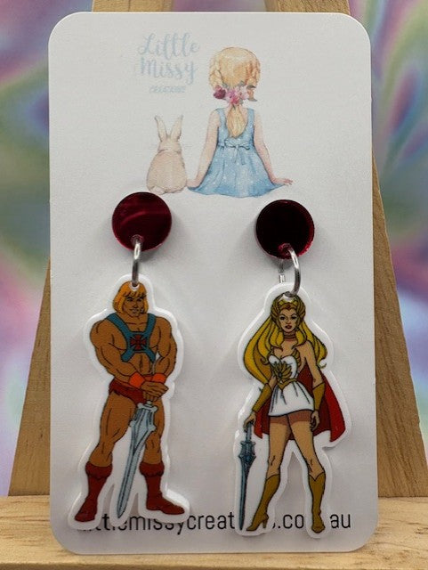Red Top He-Man and She-Ra Dangles