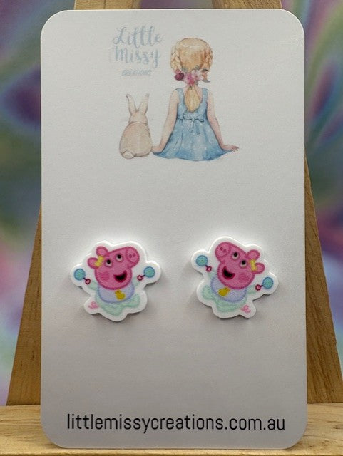 Pepper Pig Studs