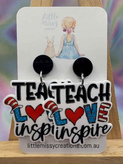 Teach Love Inspire Dangles