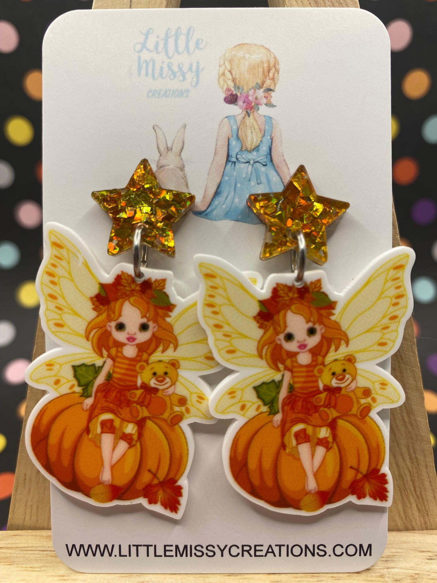 Fairy Pumpkin Dangles