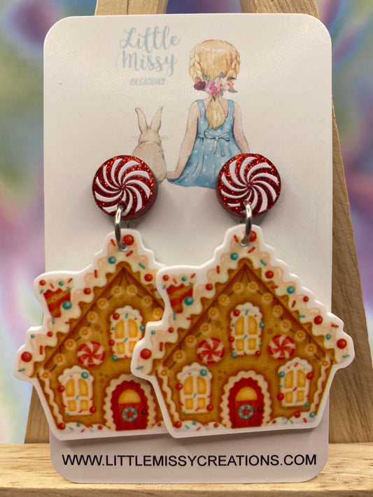 Gingerbread House Dangles