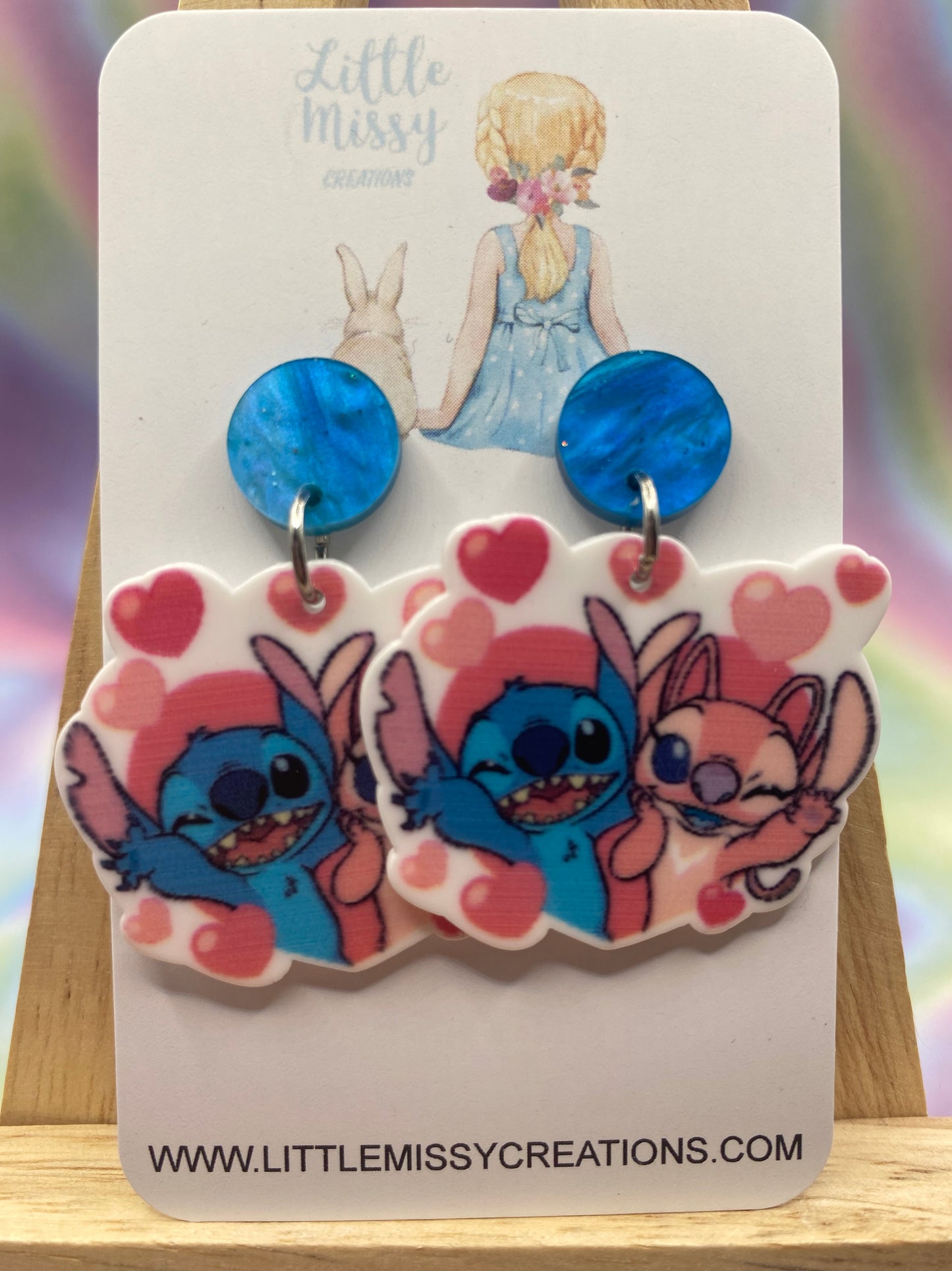 Stitch and Angel Dangles