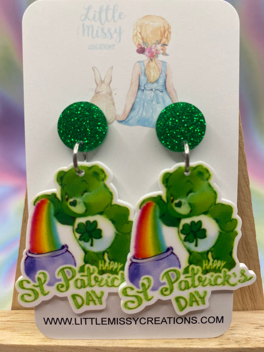 Care Bear St-Patricks Day Dangles