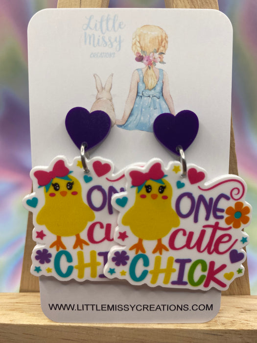 One Cute Chick Easter Dangles